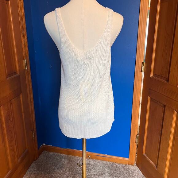 Vintage Havana White Sweater Tank. “Beach”. NWT. Size Large - Picture 3 of 7